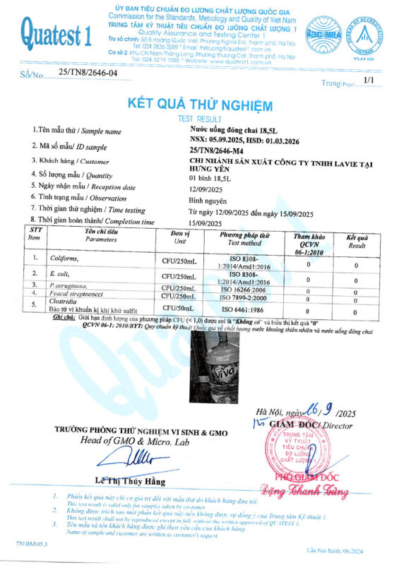 Bình nước khoáng thiên nhiên Laive Viva 18.5L