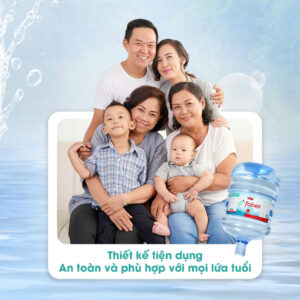 Bình nước Fobeli 19L (bình úp) – Mua 5 tặng 1