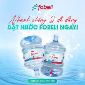 Bình nước Fobeli 19L (bình úp) – Mua 5 tặng 1